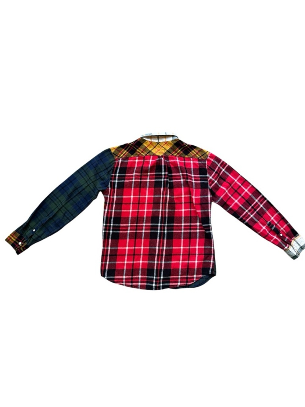 Levi’s Men’s Patchwork Plaid Button-Down Shirt Size Medium - Picture 3 of 11